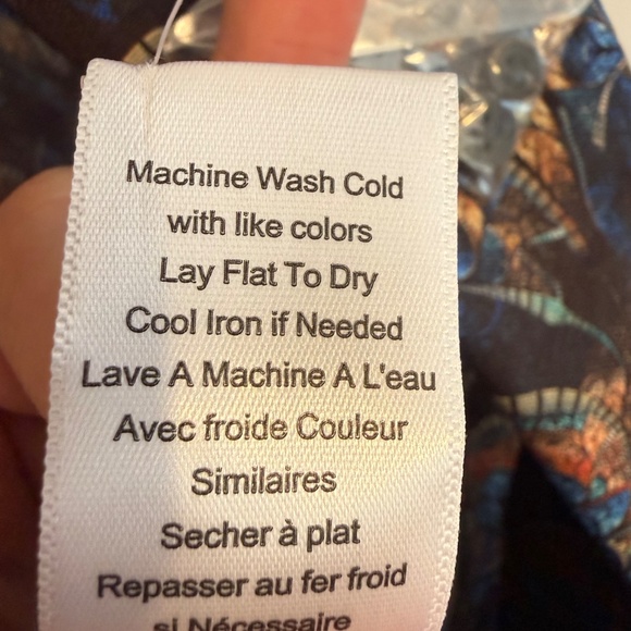 Paisley & Gray Mens Slim Fit Stain Glass Print Button Down Shirt Small - Picture 5 of 10